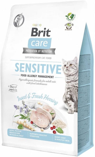 Brit Care Sensitive Food Allergy Management Insecten - Kattenvoer - 6 x 400 g