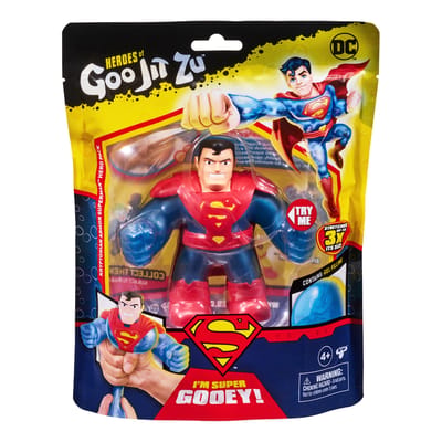 Heroes of Goo Jit Zu DC Kryptonian Armor Superman – Stretch Superheld Figuur