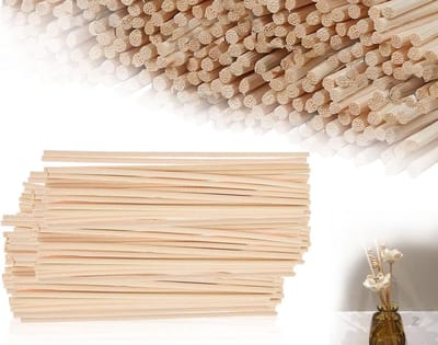 60 Stuks Geur Stokken, Wicker Stokken voor Aroma Diffuser, Vervangingsstokken voor Thuis, Kantoor en Spa, Riet Sticks voor Een Aangename Geur in Elke Ruimte