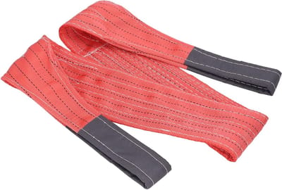 Hijsband Polyester - Hijsbanden Set - Materiaal Transport - Dubbele Oog Versterking - 2 Meter 5000kg - Blauw
