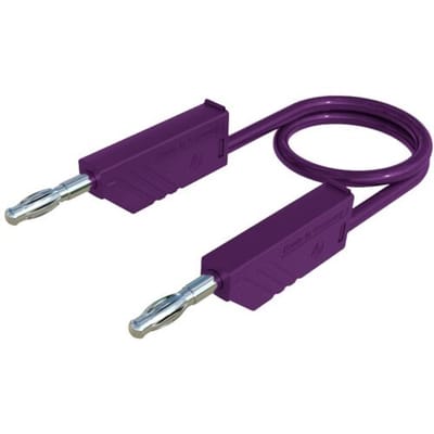 Hirschmann Test & Measurement MLN 100/2,5 VI Meetsnoer Banaanstekker 4 mm Banaanstekker 4 mm 1.00 m Violet 1 stuk(s)
