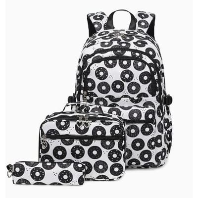 Ensemble Sac à Dos pour Élèves du Primaire Sac à Lunch Trousse à Crayons 3 pièces Sac à Dos Filles Sac d'École Primaire pour Adolescentes Sac d'École Filles