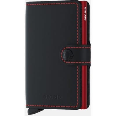 Secrid Miniwallet pasjeshouder matte black red