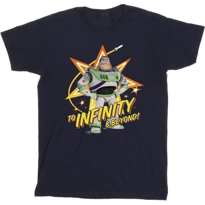 Disney Jongens Toy Story Buzz tot in het oneindige T-Shirt (Marineblauw)