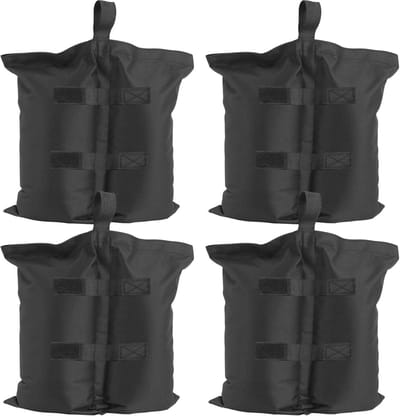 Set van 4 Paviljoengewichten - Basisgewichten voor Tuintent, Partytent, Pop-up Tent, Parasol en Trampoline - Opvulbaar met Zand of Grind