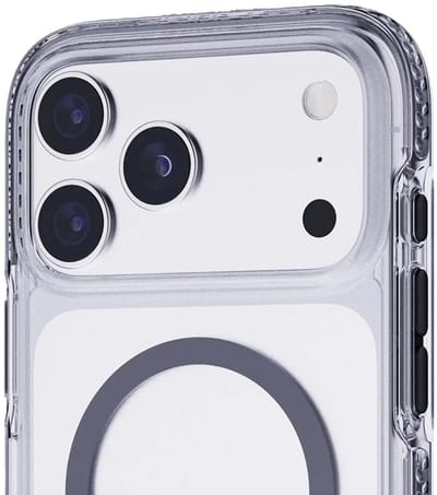 Tech21 Evo Crystal - iPhone 17 Pro Max hoesje - Schokbestendig telefoonhoesje - Geschikt voor MagSafe - Transparant/Zwart - 4,9 meter valbestendig