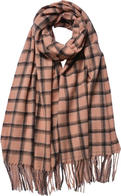 Juleeze Wintersjaal Dames 70x180 cm Roze Polyester