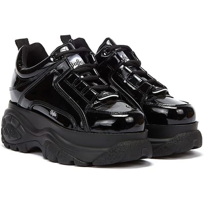 Buffalo London 2.0 Patent Vrouw Zwarte Trainers