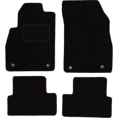 Zwarte veloursmatten voor: Chevrolet Cruze hatchback, sedan, stationwagen (2008-2016)
