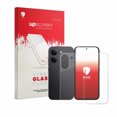 upscreen - Screenprotector voor Xiaomi Poco X8 Pro (Voor+Achter) - Folie Beschermfolie Beschermglas transparant