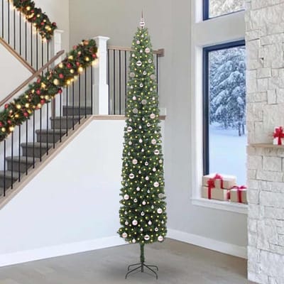 vidaXL - Kunstkerstboom - Groen - 300 - cm - PVC - en - Staal - en - Kunststof