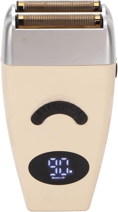 Baardtrimmer Scheerapparaat - Elektrische Clipper - Gezichtsverzorging Thuis - Dubbel Folie Nat Droog - USB Oplaadbaar - Zwart