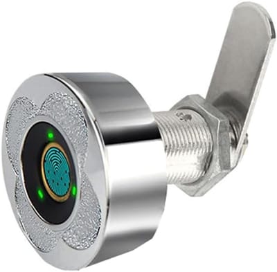 Vingerafdrukslot - Biometrisch slot - Laden beveiligen - Snelle herkenning - 8 x 6 x 8 cm - Zilver