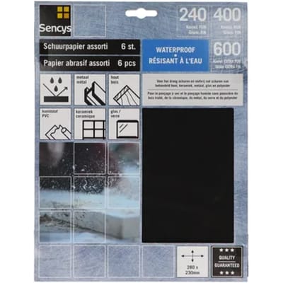 Sencys Schuurvel Wet&dry Mix P240/400/600 6st