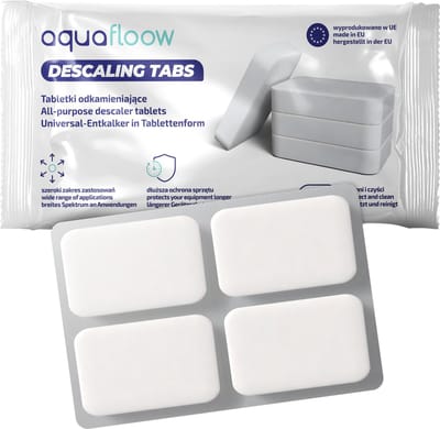 AquaFloow Ontkalker - Ontkalkingstabletten 2-in-1 - Universeel - voor Koffiemachine en Waterkoker - 4 stuks (4 x 14 g)