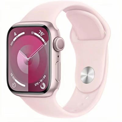 Smartwatch Apple Watch Series 9 GPS 41/45MM Aluminium Kast met Siliconen Sportband 45MM roze
