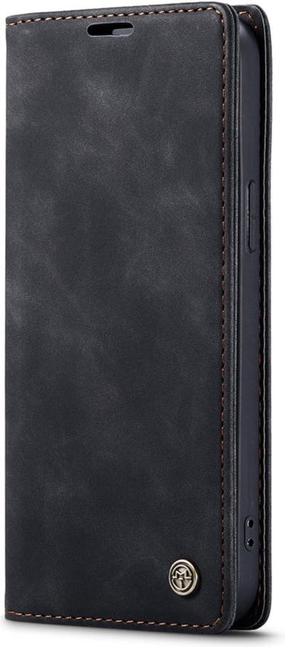 Caseme - Bookcase Zwart - Apple Iphone 14 Pro Hoesje