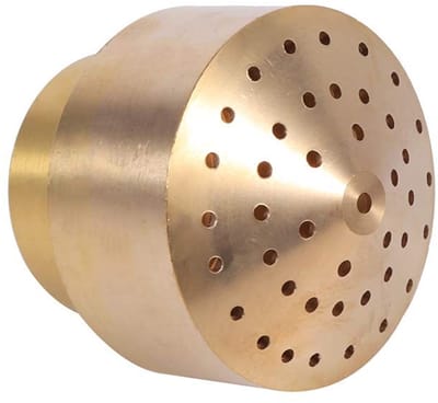 Dailygoods- Fonteinsproeier Messing - Vijversproeier - Waterkolom - Parabolische Spray - Vuurwerkmondstuk - Duurzaam Materiaal - Sproeikop
