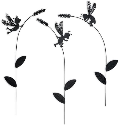 Cosensi - Dailygoods - 3-delige Set Tuinstekers met Bijen en Bloemen voor Decoratie