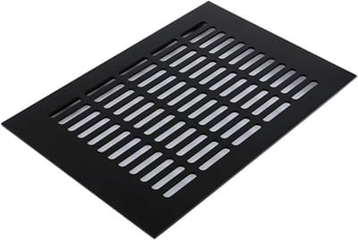 Ventilatierooster Rechthoekig - Muurafdekking Lucht - Kast Ventileren - Lamellen Ontwerp - 200x200 mm - Wit