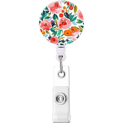 Creatieve Bloemen Intrekbare Verpleegkundige Badgehouder Badge Reel Clip Bloem Studenten Naamkaart ID Kaarthouder Lanyards Accessoires Decor