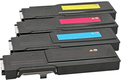 Set 4x ABC huismerk toner geschikt voor Dell C2660 C2660d C2660dn C2665 C2665d C2665dn C2665dnf