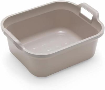 Spoelbak met handgrepen - Afwasteil Keukenbak - Afwassen en Gieten - Rechthoekig ontwerp - 39 x 32 x 14 cm