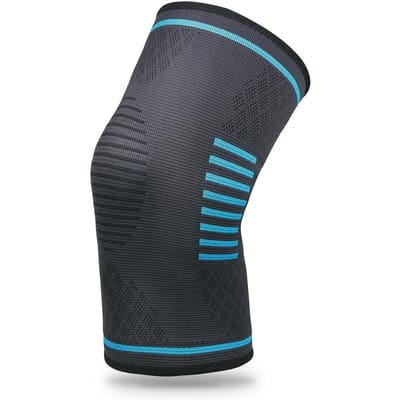 Nieuwe sportknieschijven Vier elastische antislip warme nylon gebreide leggings Beschermende kleding Outdoor fietsen Bergbeklimmen Kniebeschermer XXL