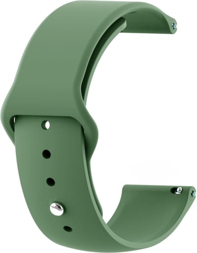 Siliconen bandje - geschikt voor Garmin Vivoactive 4 / Venu 2 / Venu 3 / Forerunner 255 / 265 - donkergroen