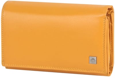 Greenburry Sponsachtig portefeuille leer 15,5 cm - Dames - Horizontaal - yellow