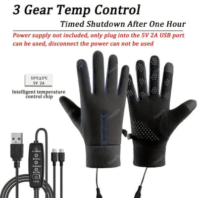 Livano Winterhandschoen - Wanten - Gloves - Touchscreen Handschoenen - Handschoenen Winter - Zwart - Maat L