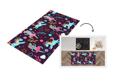 Keukenloper - Loper keuken - Unicorn - Ballet - Patroon - 120x60 cm - Keukenloper vinyl
