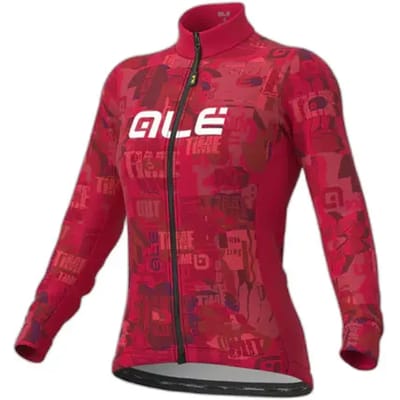 Ale Dames Fietsjas Solid Break - Rood - M