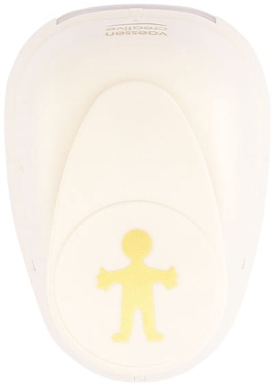 Vaessen Creative Pons - Figuurpons - Jongen - 2,6 x 3,5 cm