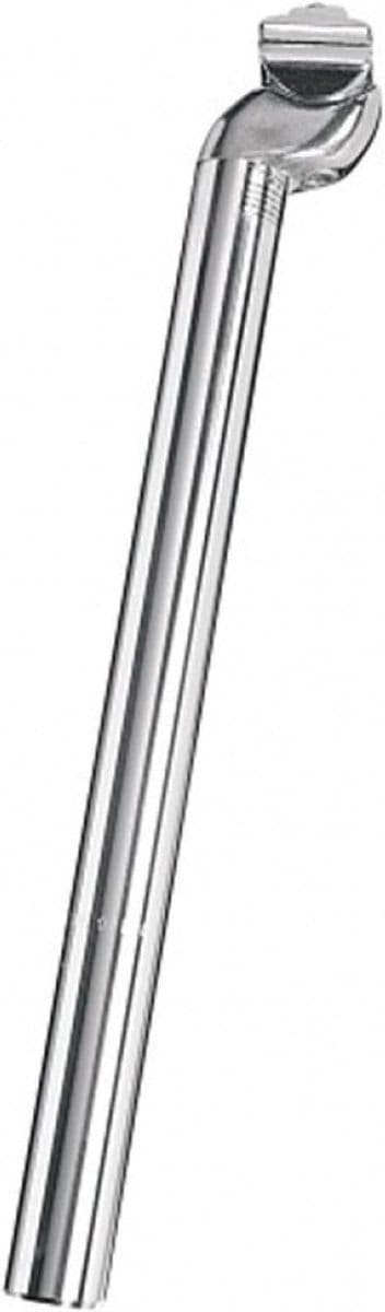 Aluminium Zadelpen - Fietszadel Ondersteuning - Comfortabel Fietsen - Gepatenteerd CNC Ontwerp - 350mm Diameter 286mm - Zilver Glans