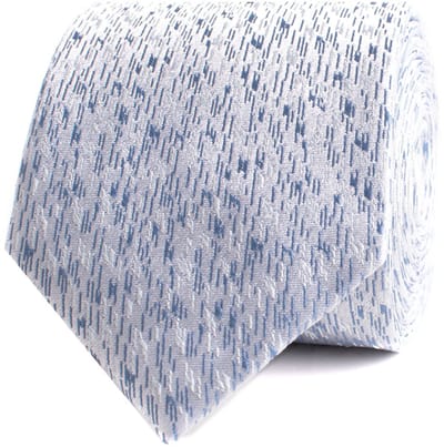 TRESANTI | ELIAN | Zijden stropdas onregelmatige streepjes | Blauw