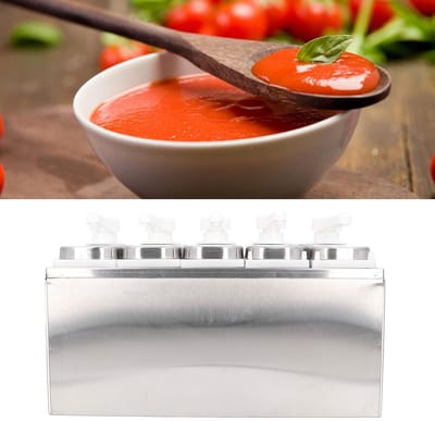 Allecto - Saus Pomp Container - Saus Dispenser - Duurzaam en veilig - 5 Pompen - Ideaal voor restaurants - Voedingskwaliteit - Roestvrij staal