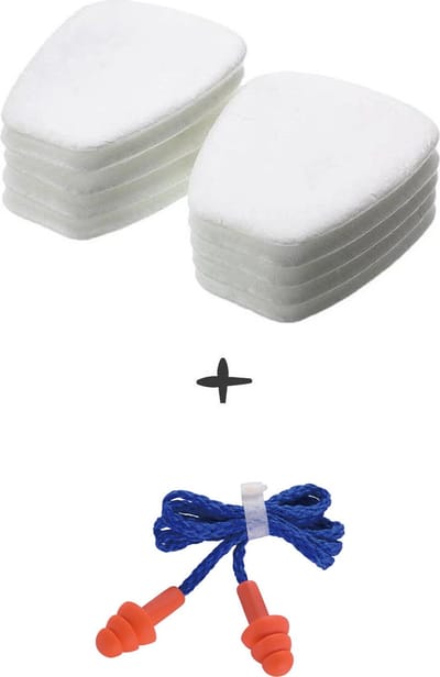 Rekx® - Stoffilterset (bestaande uit 10 stoffilters) | Geschikt voor (3M) 6200 / 7205 / 6800 gelaatsmaskers