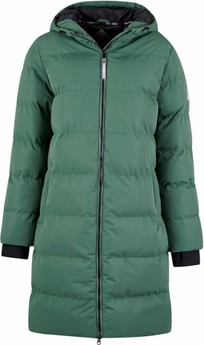 BJØRNSON Thordis Parka Winterjas Dames - Winddicht - Maat 38 - Groen