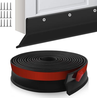 Dailygoods- Garagedeurafdichting Zelfklevend - Afdichtstrip - Schuimrubber - Universele Afdichting - Garagedeurrubber - 6 Meter