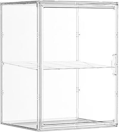 Organizer Box Poppen - Displaystandaard Vitrine - Verzamelingen Opbergen - Dubbellaags Acryl - 31x23x41cm - Meerkleurig