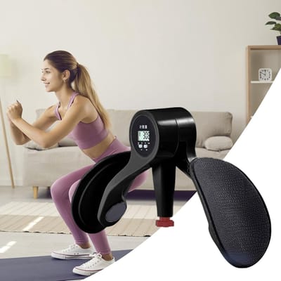 Bekkenbodem Trainer - Heup Trainer - Krachttraining Benen - Instelbare Weerstand - 500 gram - Zwart