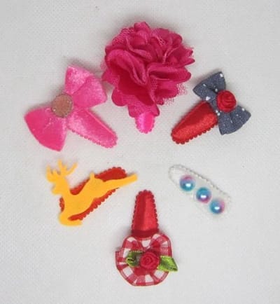 ZoeZo Design - Set van 6 - baby - peuter - haarclips - haarspeldjes - lengte circa 5 cm