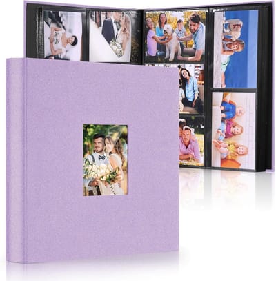 XXL Fotoalbum Insteekalbum voor 600 Foto's 10x15 cm met Linnen Binding
