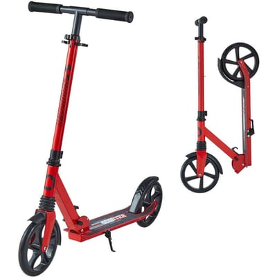 Trottinette pour Enfants 8+, Adolescents et Adultes, Trottinette 2 Roues pour Tout-Petits avec Guidon Réglable en Hauteur, Plateforme Large Antidérapante, Pliable Légère pour