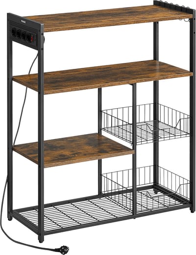 Keukenplank Vintage – Met Stopcontact – Stijlvol en Praktisch – Goud Eiken/Kleur