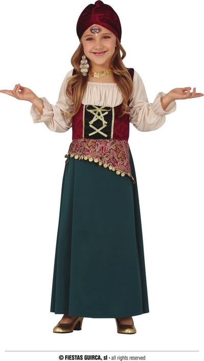 Fiestas Guirca - Kostuum Gipsy Medium (5-6 jaar) - Carnavalskleding - Carnaval - carnavalskleding 2027 - Carnaval kostuum