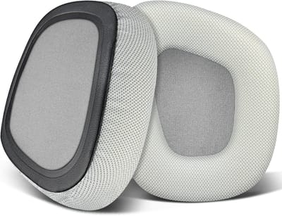 Dailygoods - SOULWIT Mesh-stof vervangende oorkussens voor Corsair Void/Void v2/Void Pro/Void Elite/Surround bekabelde en draadloze RGB USB-gamingheadsets, earpads cushions met geluidsisolerend schuim