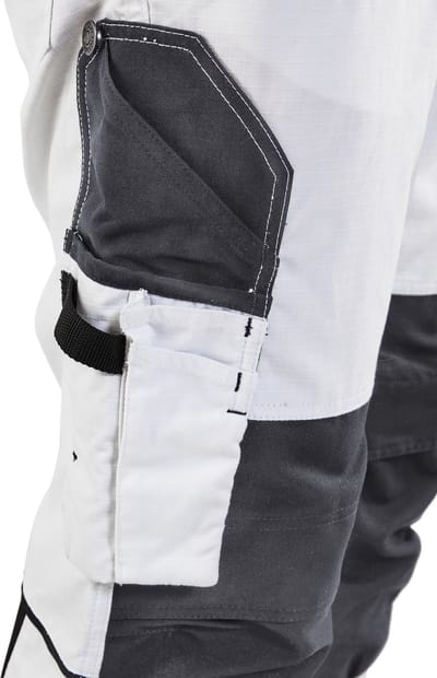 Blaklader Schilderswerkbroek met stretch 1095-1330 - Wit/Donkergrijs - C154