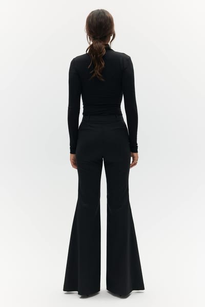BENU Dames Zwarte Flared Pantalon